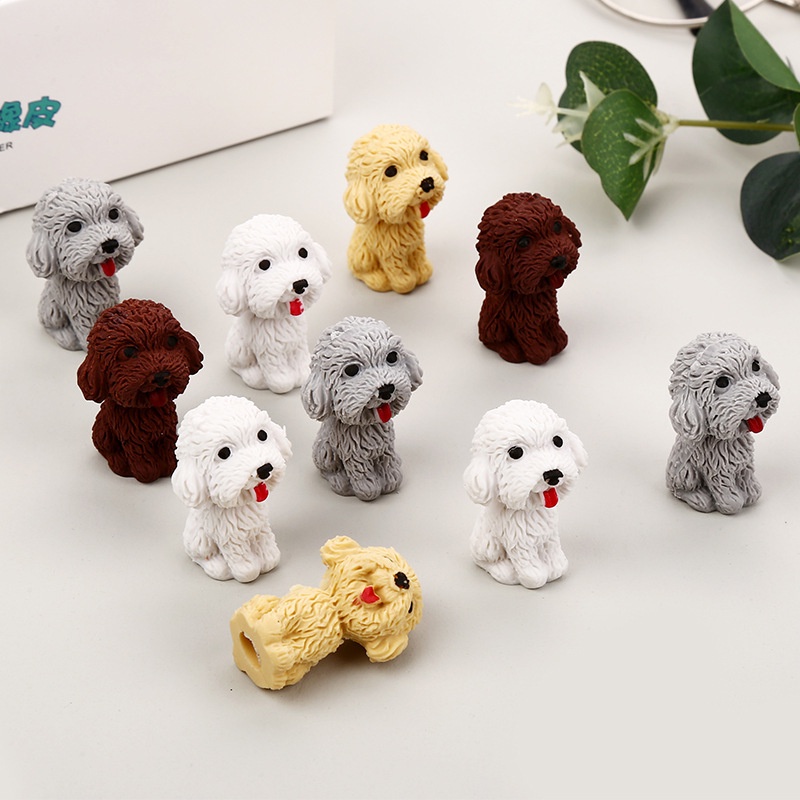兒童橡皮 動物造型可愛狗狗卡通橡皮擦 學生文具卡通橡皮擦