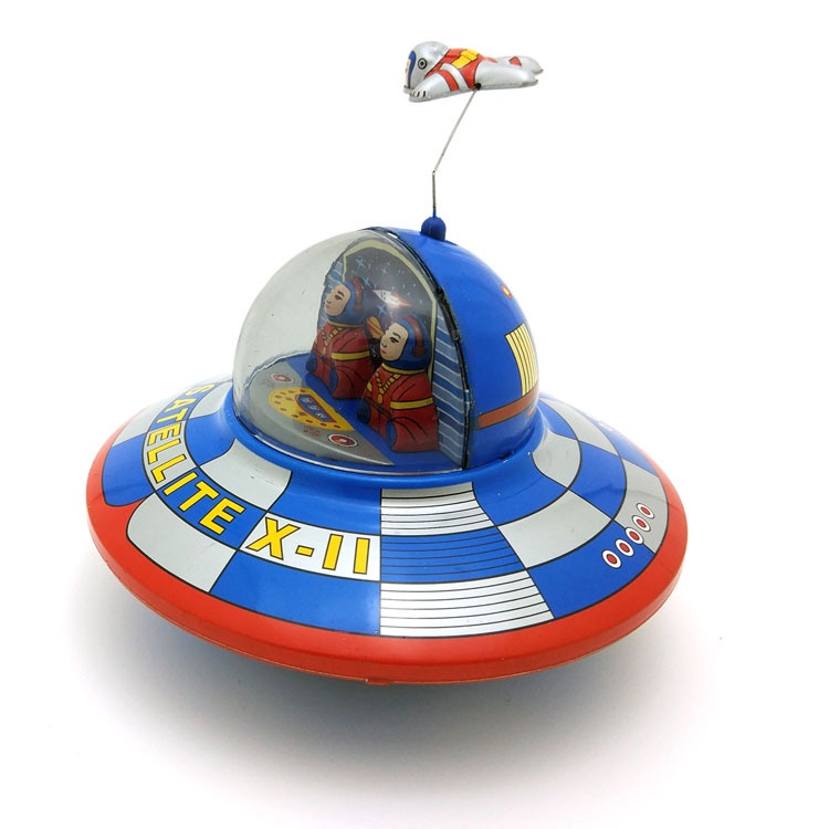 MS635 太空飛船 懷舊主題個性擺件 創意禮品 鐵皮玩具