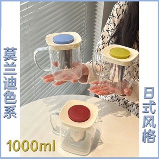 【現貨速發】 comika花茶壺 冷水壺 家用泡茶壺 玻璃杯 茶水分離杯 耐高溫把手便攜式茶具 日式