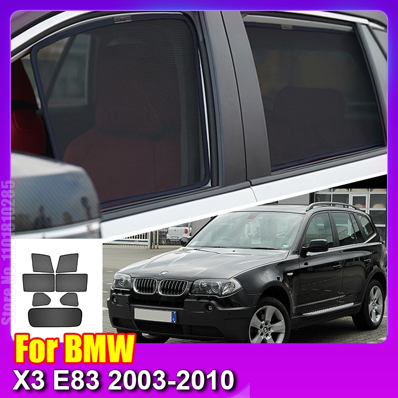 適用於 BMW X3 E83 2003-2010 E 83 車窗遮陽罩汽車前擋風玻璃後側窗簾遮陽板遮陽板