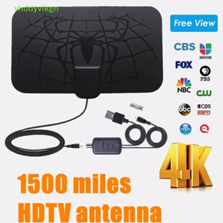 高畫質電視天線 1500 英里室內數字天線天線 DVB-T2 本地頻道 4K