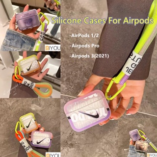 耐吉 1個。 ins Nike kaws Bear case 適用於airpods 1/2代耳機套蘋果3 PRO方殼高級