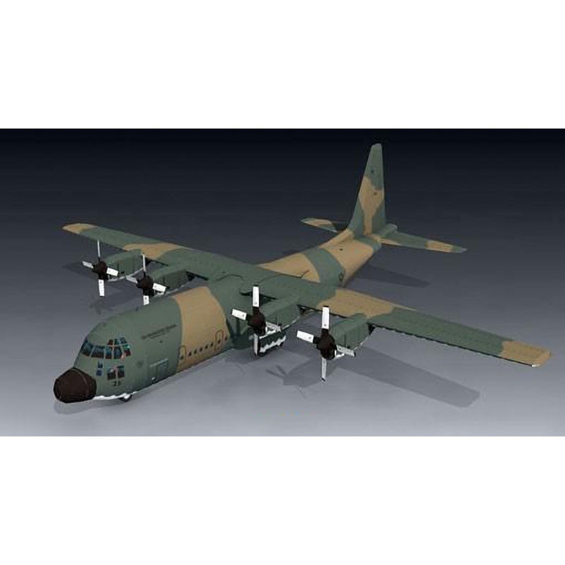 Diy紙模型1:50放大版c-130h大力神運輸機紙模型飛機模型手工diy