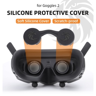 Sunnylife 適用DJI Avata鏡頭保護罩 Goggles2防塵刮 VR眼鏡矽膠套保護蓋