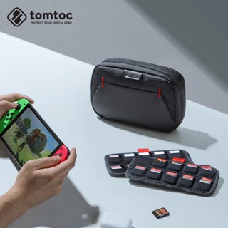 tomtoc Switch OLED遊戲卡收納包Arccos系列遊戲卡盒卡帶收納盒大容量保護包適用於任天堂遊戲卡收納G4