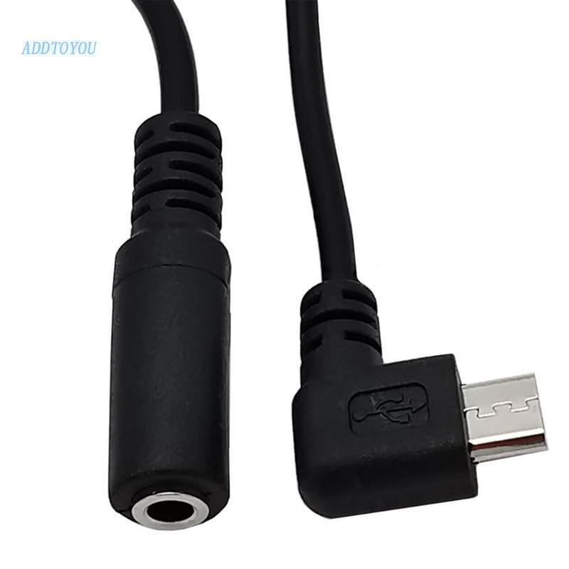 【3C】黑色 Micro USB 公頭轉 3.5 毫米耳機耳機適配器插座線纜