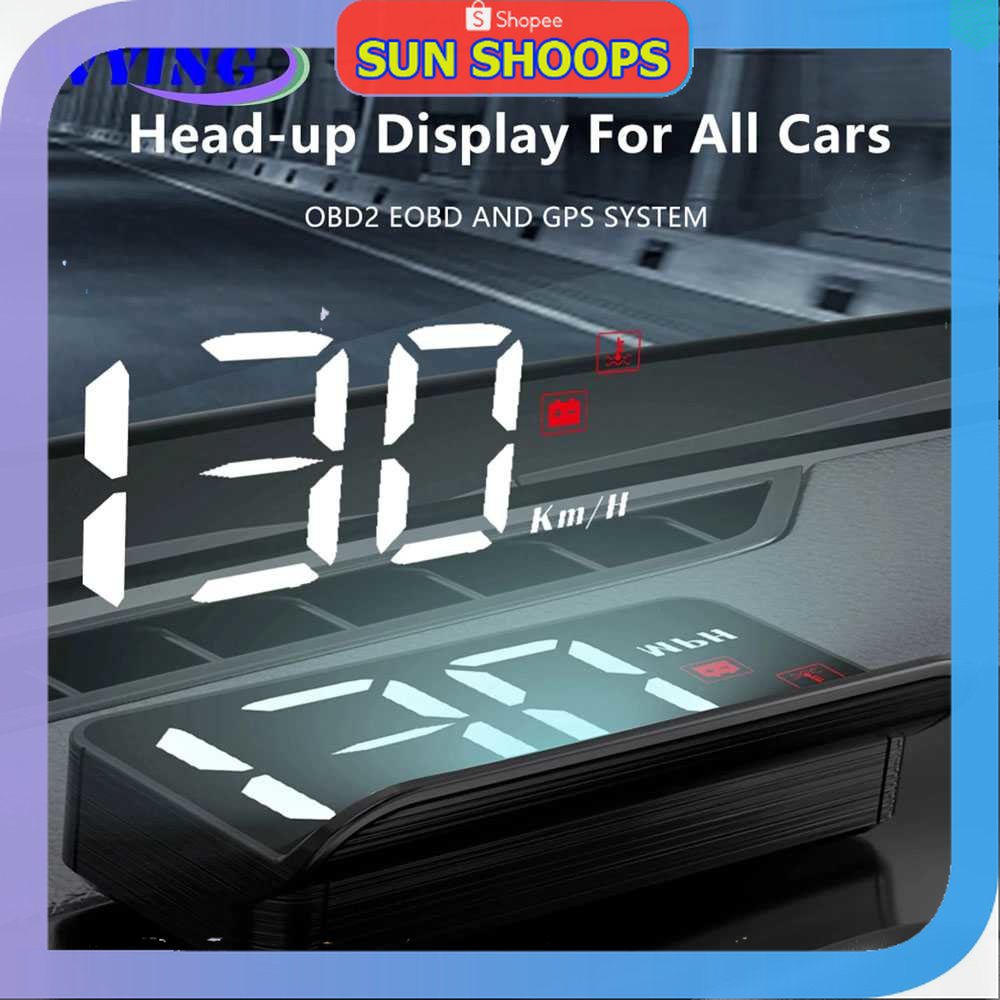 Sun S WYING顯示HUD汽車OBD2車速表平視數字投影儀M3