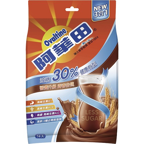 阿華田 減糖巧克力營養麥芽飲品(31gx14入)[大買家]