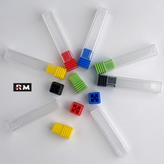 5PCS/10PCS美甲打磨頭包裝盒 鎢鋼打磨頭包裝管 2.35mm柄 陶瓷美甲磨頭保護殼 旋轉挫外包裝管子 銑刀塑膠殼