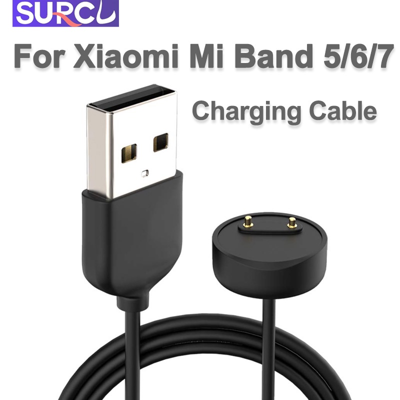 XIAOMI MI 小米手環 5/6/7 充電線,智能手錶替換 USB 充電器適配器充電線底座,適用於小米手環 5/6/