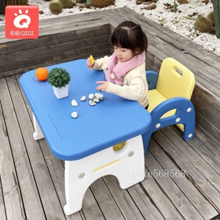 兒童書桌小學生桌子 玩具寫字桌椅套裝 寶寶寫字臺學習桌 吃飯家用