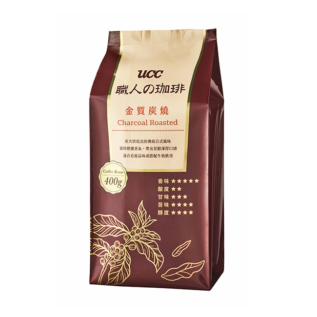 UCC 職人珈琲-金質炭燒咖啡豆400g/包