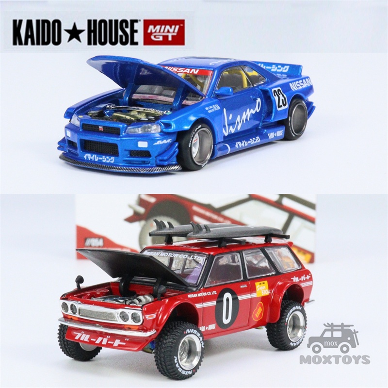 Kaido House x MINI GT 1:64 Nissan Skyline GTR R34 Kaido Work