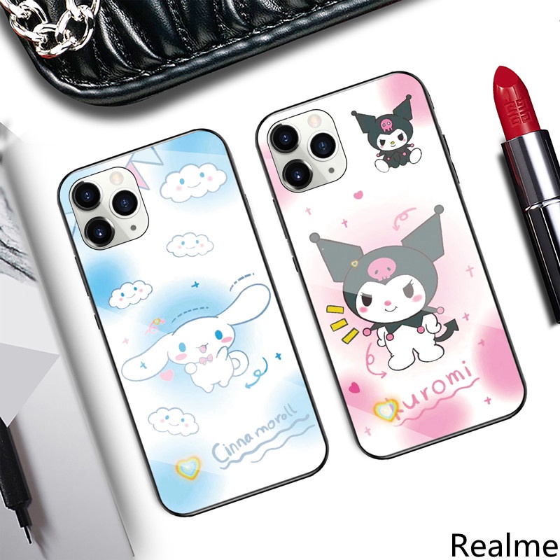 卡通玻璃防摔手機殼 適用Realme 10T 10pro 10pro+ 9i 9pro 9pro+ X50 XT X3