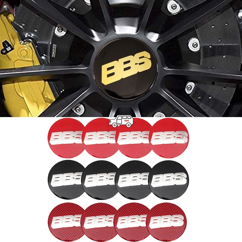 4 件/套 60 毫米 65 毫米用於 BBS 汽車標誌輪轂車輪中心蓋罩貼紙汽車徽章輪罩標籤貼花裝飾