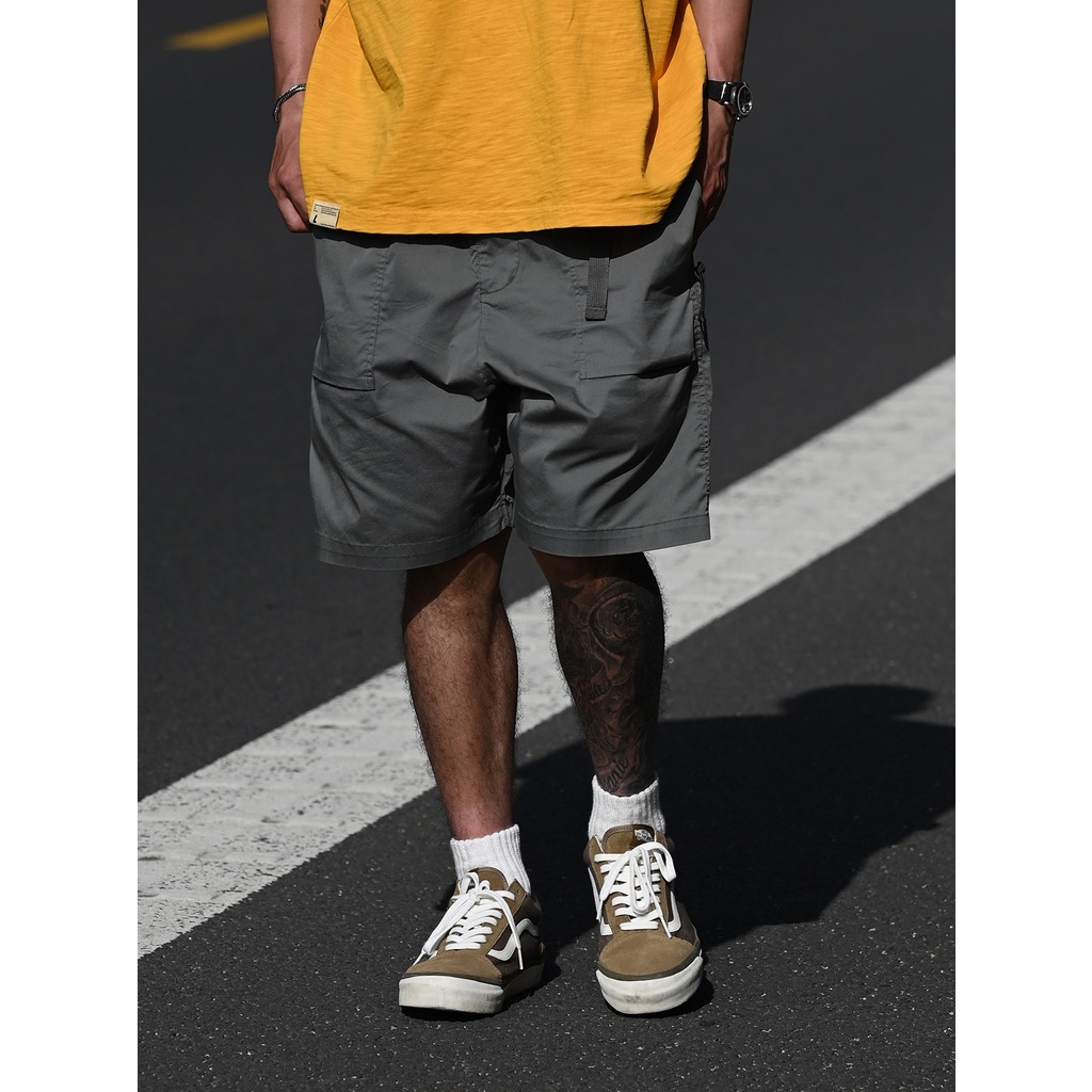 《pikastore.》Broshood AFFD 預購❗日系 寬鬆 雙拉鍊 口袋 工作褲 男 短褲 五分褲