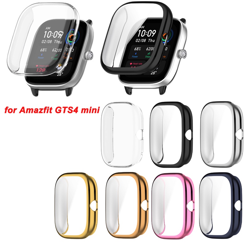 適用於華米 Huami Amazfit GTS4 mini 智能手錶 電鍍超薄 TPU 保護殼保護套