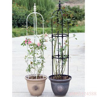 園藝藤本月季綠蘿爬藤架 植物U型包塑鋼管花支架支柱玫瑰盆栽花架