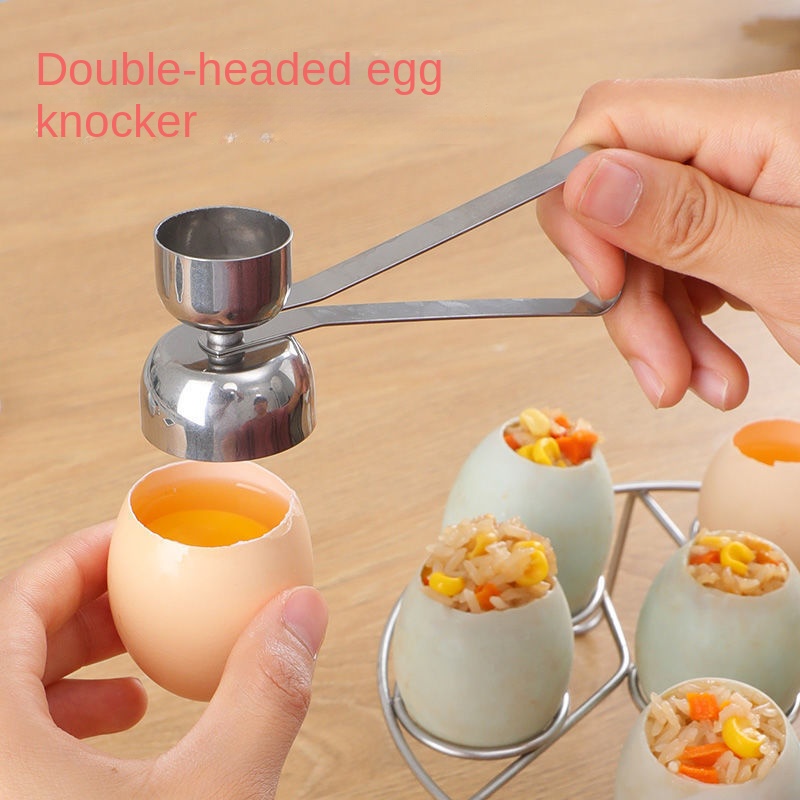不銹鋼糯米蛋刀開口器雞蛋開殼器不銹鋼開蛋器蛋殼刀煮生雞蛋開殼器