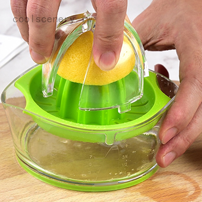 多功能手動榨汁器 家用檸檬壓汁器 塑膠榨汁杯 水果壓榨器
