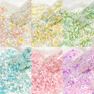 【🌟優質版】淺色系列仙氣感限定超優ins玻璃米珠diy手工串珠戒指手鏈項鏈