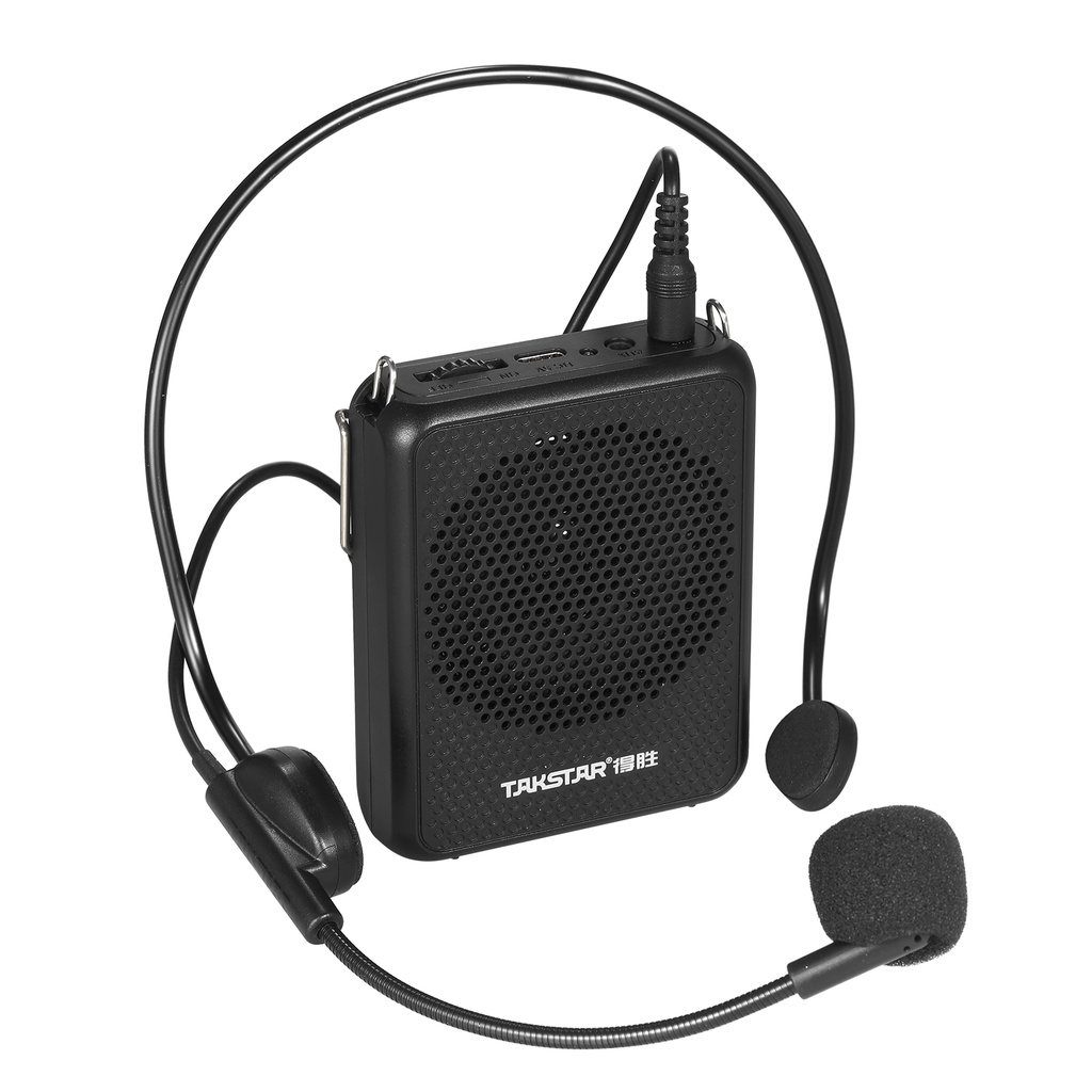 Takstar E126A 擴音器便攜式可充電迷你擴音器帶有線頭戴式麥克風和腰帶,用於教學唱歌培訓演示[19][新到貨]