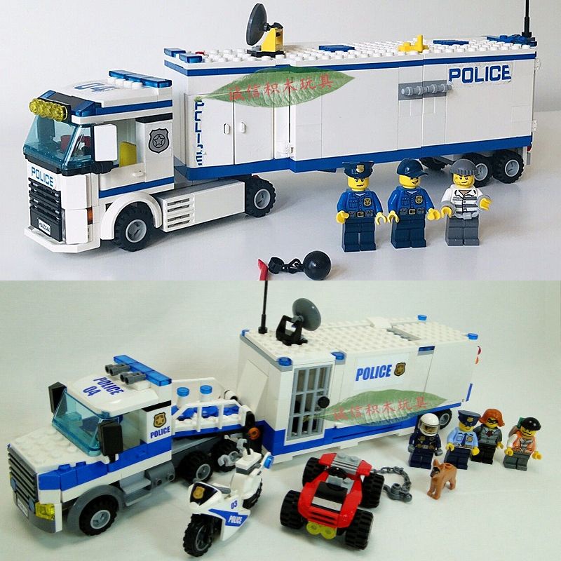 兼容樂高60139移動指揮中心城市流動警署系列警察拼插裝積木玩具