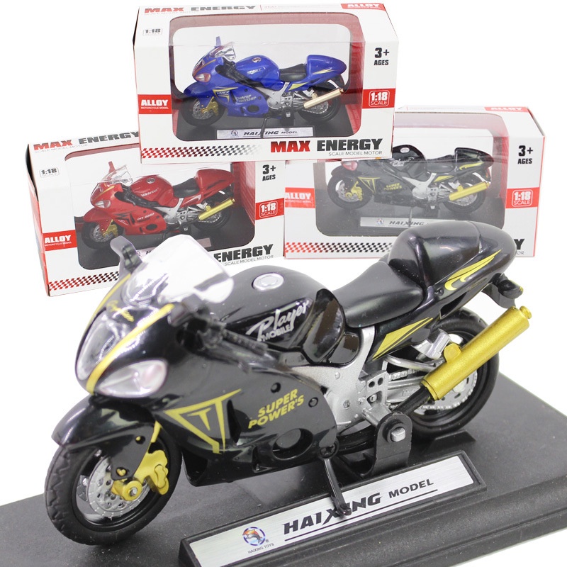 山葉 1:18杜卡迪雅馬哈合金摩托車模型兒童玩具擺件滑動模型男孩玩具