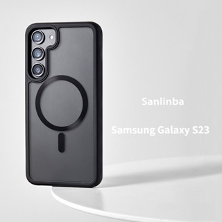 磁性手機殼 Samsung三星Galaxy S23 Ultra手機殼Magsafe磨砂磁吸高級感S23+簡約防摔