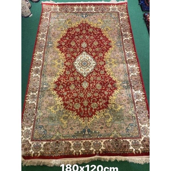 波斯地毯-喀什米爾頂級蠶絲地毯－波斯地毯/掛毯/壁毯/坐毯/魔毯  尺寸約：120x180cm