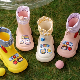 【現貨】Cheerful Mario幸福瑪麗 雨鞋兒童 防水防滑 可愛卡通 eva超輕 寶寶雨鞋