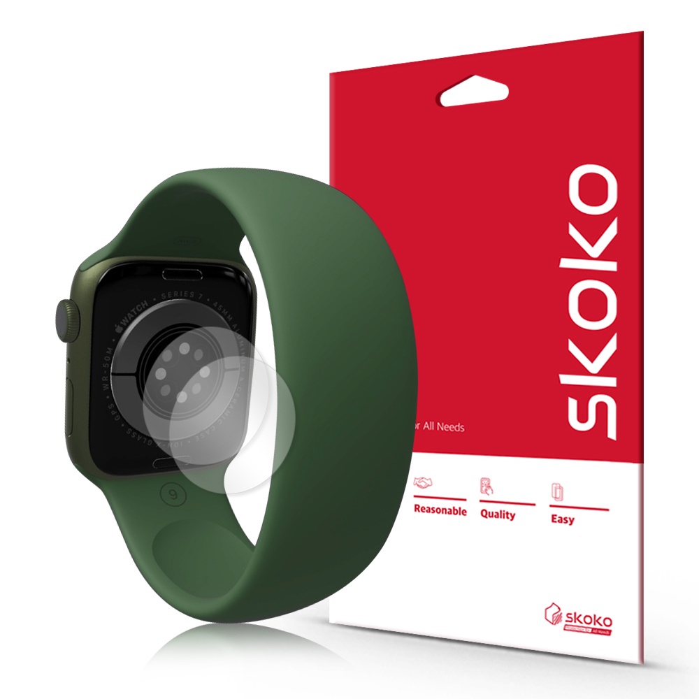 Skoko Apple Watch 7 8 45mm 後心率傳感器保護膜 2PCS