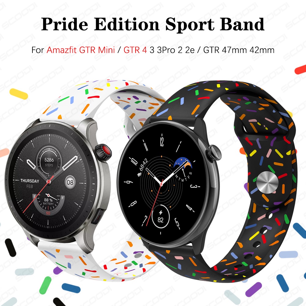 Pride Edition 運動錶帶適用於 Amazfit GTR Mini / GTR 4 3 3pro 2 2e /