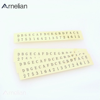 Arnelian 5 件/套 17 音卡林巴拇指鋼琴音符貼紙透明彩色貼紙