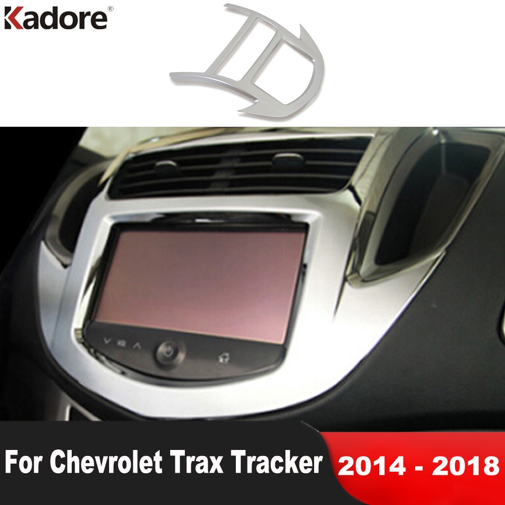 雪佛蘭雪佛蘭 Trax Tracker 2014 2015 2016 2017 2018 啞光內飾配件的汽車中心導航 G