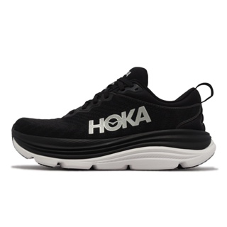 Hoka 慢跑鞋 Gaviota 5 D 寬楦 黑 白 路跑 抓地耐磨 緩衝中底 女鞋【ACS】 1134270BWHT