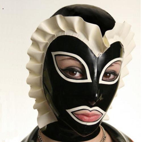 【下標送禮品】情趣束縛頭套黑色面罩乳膠成人情趣成人用品面具SM頭套 面罩 面具 情趣頭套 情趣面罩 蒙面俠 SM面罩