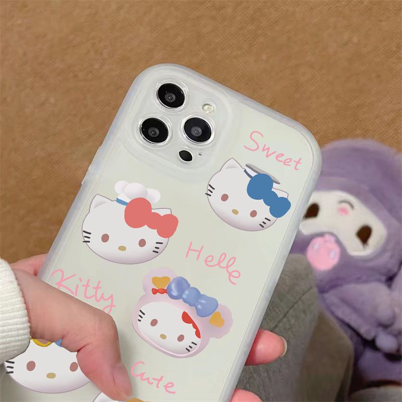 Hello Kitty 手機殼兼容 iPhone 15 11 14 Pro 12 13 Mini XS Max X XR