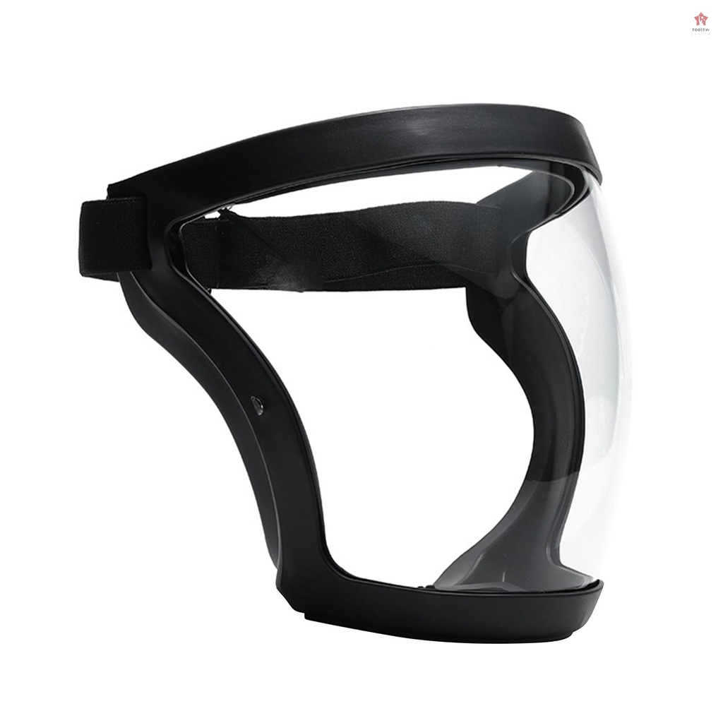 {最新} 全面罩透明防護面罩防霧防水防風透氣安全面罩內置防 PM2.5 過濾器用於工作清潔騎行