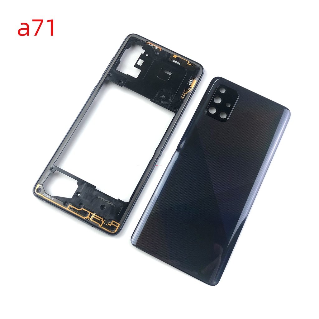 SAMSUNG 適用於三星 Galaxy A71 2020 A715 A715F 外殼中框電池後蓋板後門