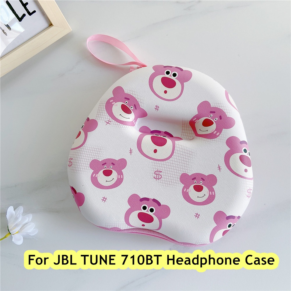 【案例之家】適用於 Jbl TUNE 710BT 耳機盒超酷卡通龍貓適用於 JBL TUNE 710BT 耳機耳墊收納袋