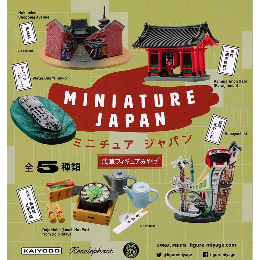 kenelephant扭蛋/ MINIATURE JAPAN日本系列/ 淺草/ 單入 eslite誠品