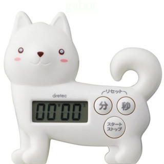 佶洋餐具【日本 DRETEC 多利科 新柴犬造型計時器 T-567 白色】公司貨電子計時器