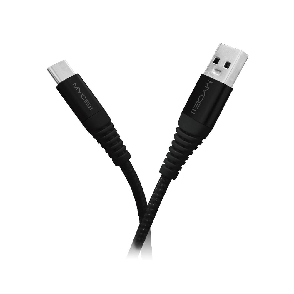 【Mycell】65W USB-A to USB-C 全兼容充電傳輸線-黑 1.5M