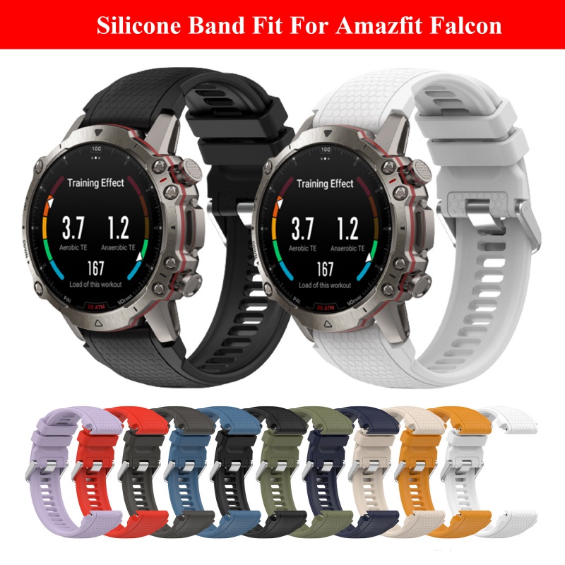 適用於華米 Amazfit Falcon 錶帶運動手鍊適用於 Amazfit Falcon 替換軟矽膠 QuickFit