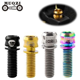 Muqzi 4 件自行車碟剎螺絲 M6*17/19mm MTB 公路自行車車把把立螺絲鈦合金機械卡鉗固定螺栓