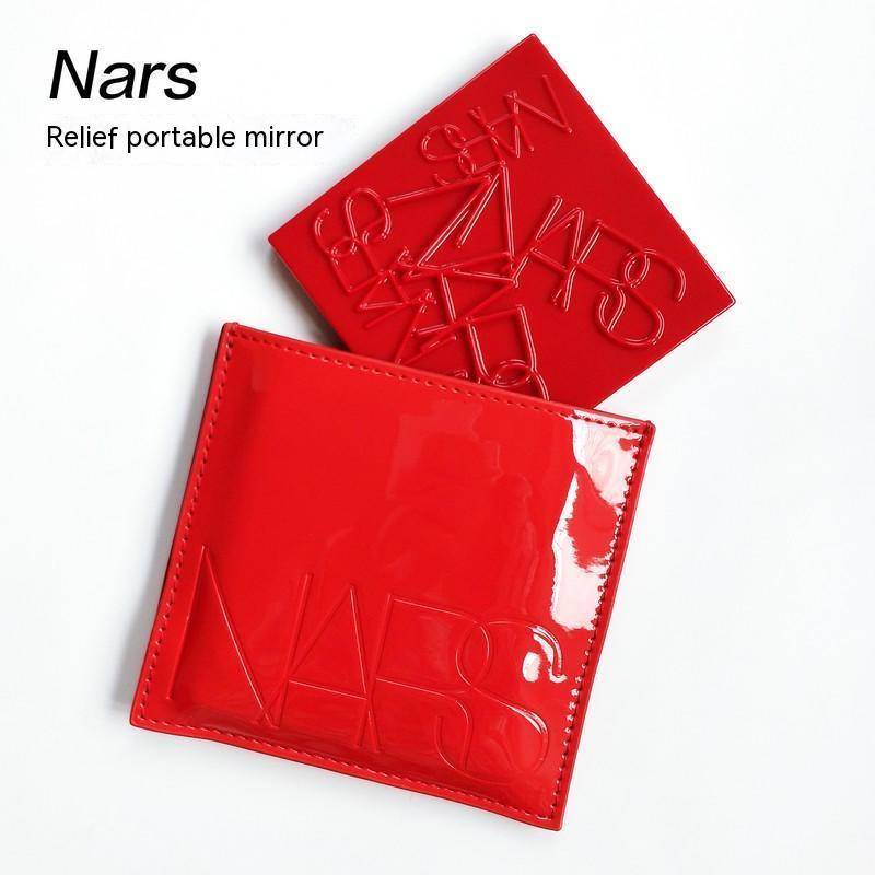Nars Relieff 便攜式便攜式鏡子浮雕設計化妝鏡