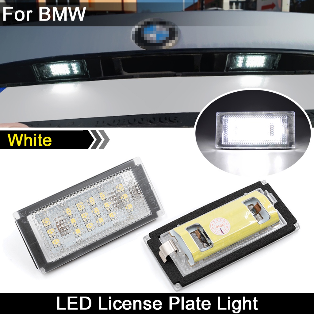 BMW 2 件裝白色 LED 牌照燈牌照燈適用於寶馬 3 系 E46 2 門改款 M3 改款 2004-2006