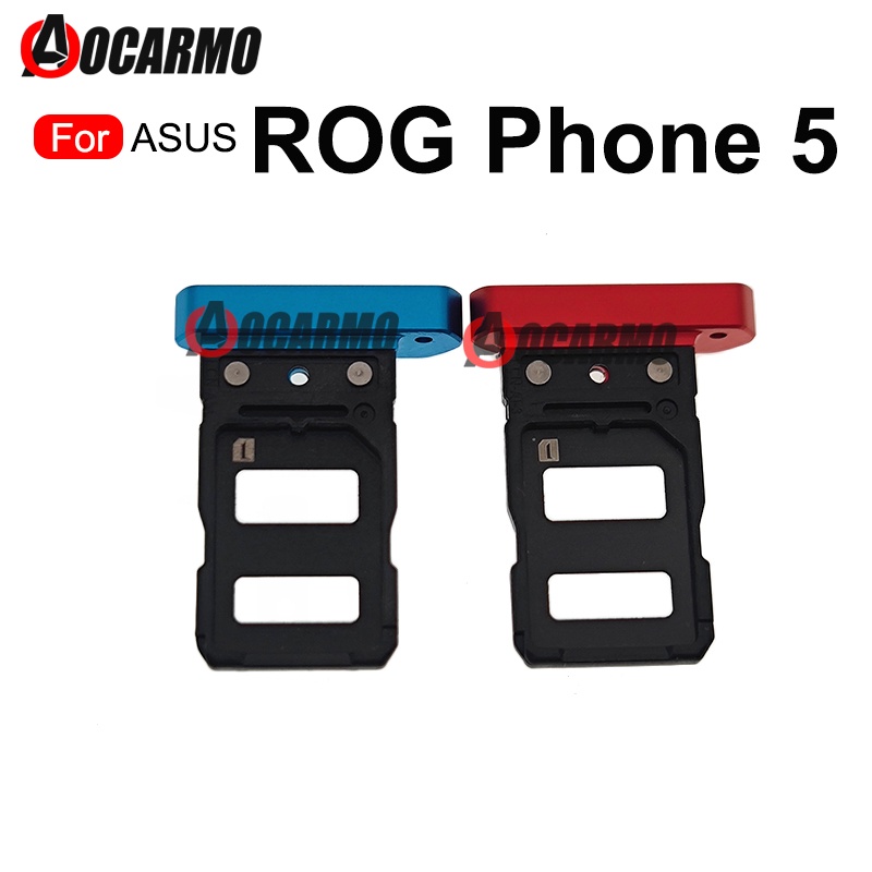 華碩 ROG Phone 5 ROG5 ZS673KS Sim 卡維修部件 Sim 托盤插座插槽支架更換部件