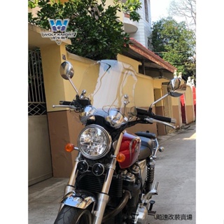 CB1100風鏡肌車狼適用於本田CB1100風擋前擋風板前擋風玻璃復古機車改裝件